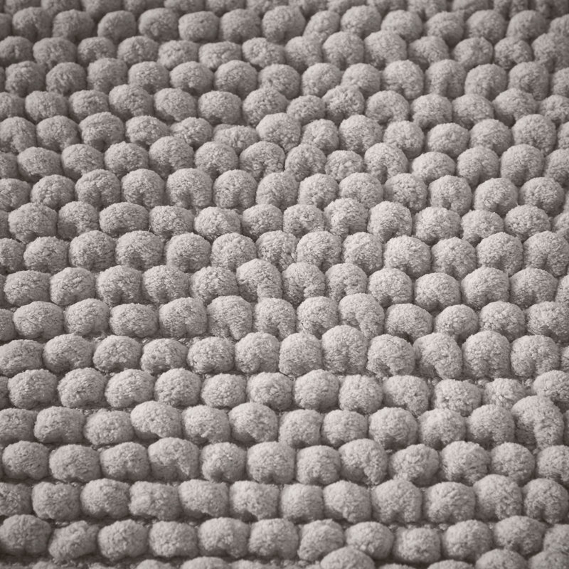 Aspen Bobble Bath Runner, Grey