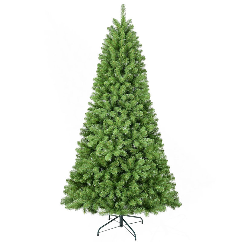 Arbre de Noël articulé en PVC artificiel avec fil mémoire pour la décoration intérieure des Fêtes, 8'