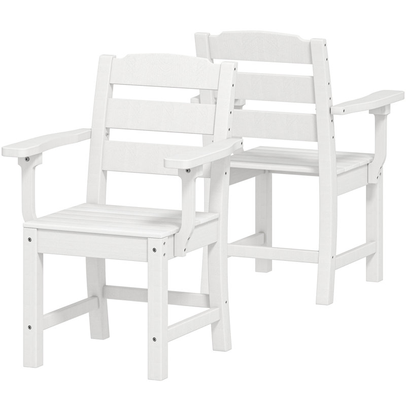 Chaises de salle à manger d'extérieur, Blanc