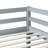 Full Rubber Wood Loft Bed With Ladder-1167357728