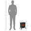 Foyers et accessoires en plastique noir et plastique noir élégant 14,8 x 9 x 17,2 po