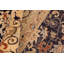 Tapis oriental bleu en laine noué à la main 8 pi x 9 pi 9 po Baccio
