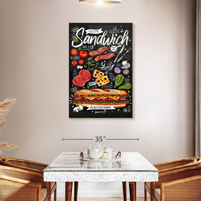 Yarlin Sandwich Poster, 45" H x 30" W
