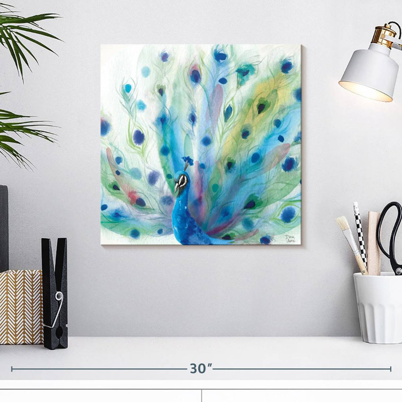 Peacock Glory, 16" H x 16" W