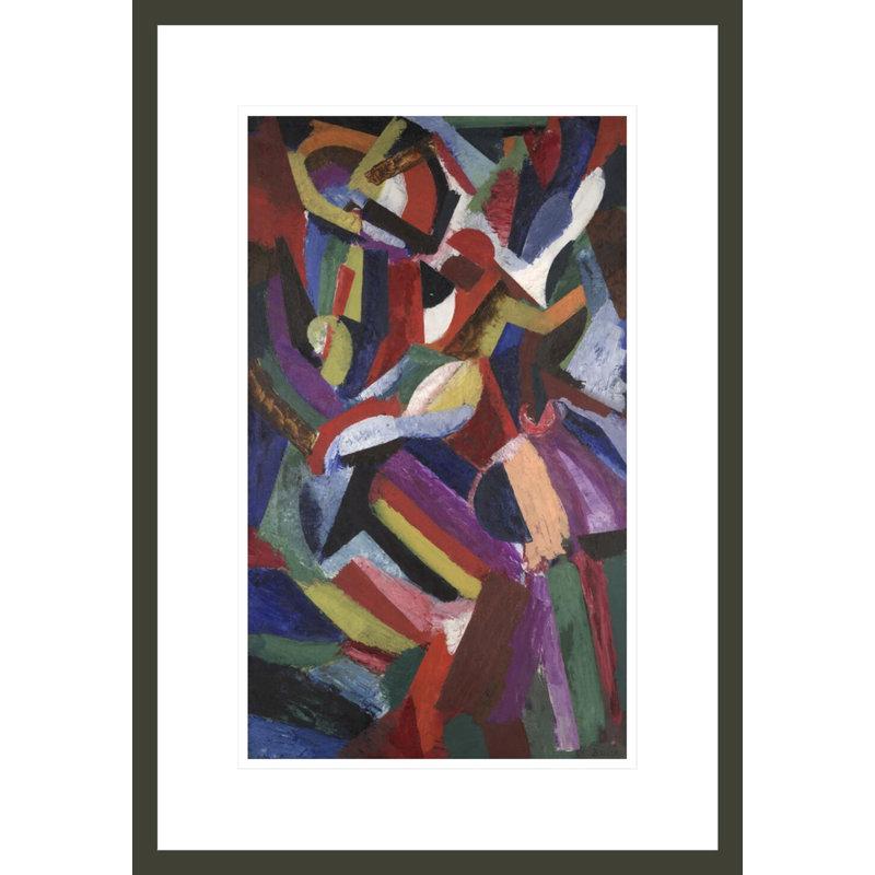 «Composition III» par Patrick Henry Bruce - Impression giclée encadrée, H 21,75 po x l 15,18 po