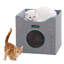 Habitation pour chat 15 po pliable avec surface couchée et 2 coussins réversibles-58035552
