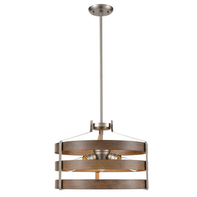 Antonito 3 - Light Dimmable Drum Chandelier