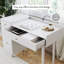 Bureau de coiffeuse Mid-Century moderne avec tiroirs