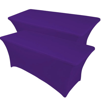 Kinta Polyester Tablecloth Stretch Spandex Table Cover, Open Back