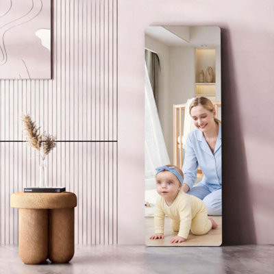Miroir de porte pleine longueur, miroir mural suspendu au-dessus de la porte pour chambre, salon, vestiaire