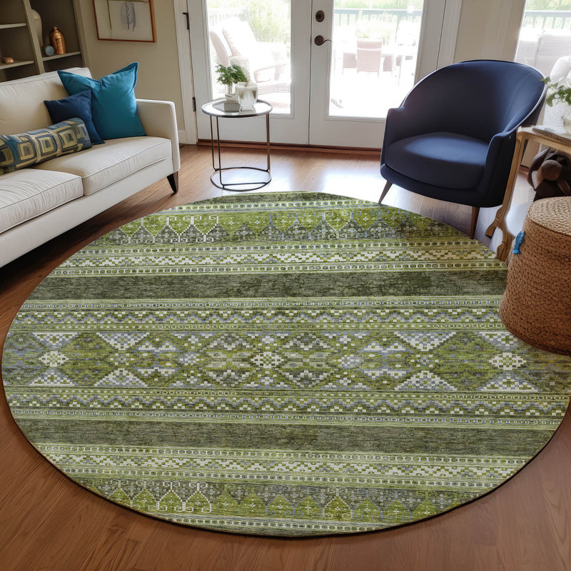 Tapis intérieur / extérieur Myiakya, Rond 8 pi