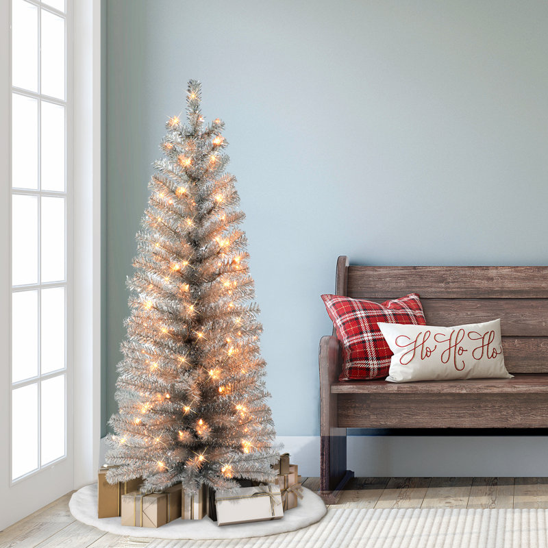 4.5' Lighted Artificial Fir Christmas Tree