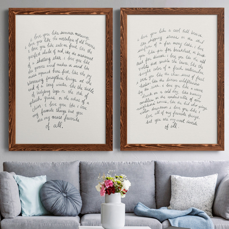 Lettre à un amoureux I, toile de qualité supérieure - prête à être accrochée, H 43,5 po x l 31,5 po x P 1 po