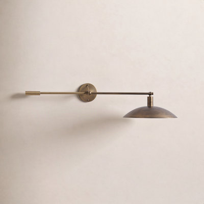 Single Light Brass Armed Sconce