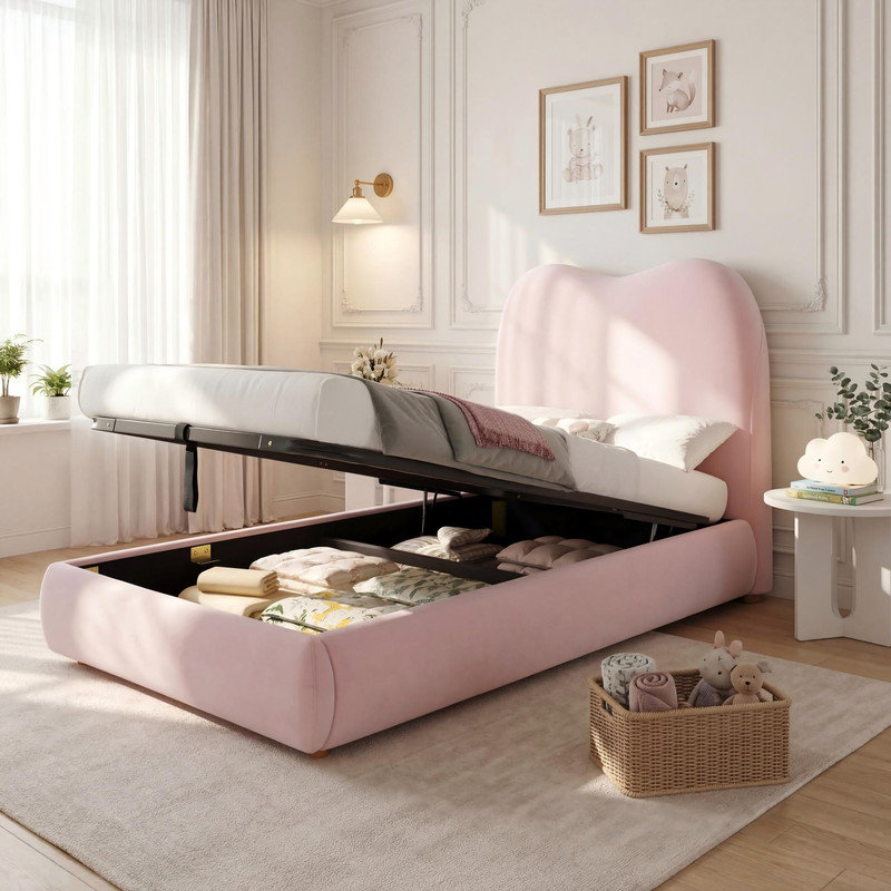 Bed, Pink
