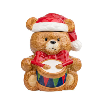 10 Strawberry Street Little Drummer Bear Canister
