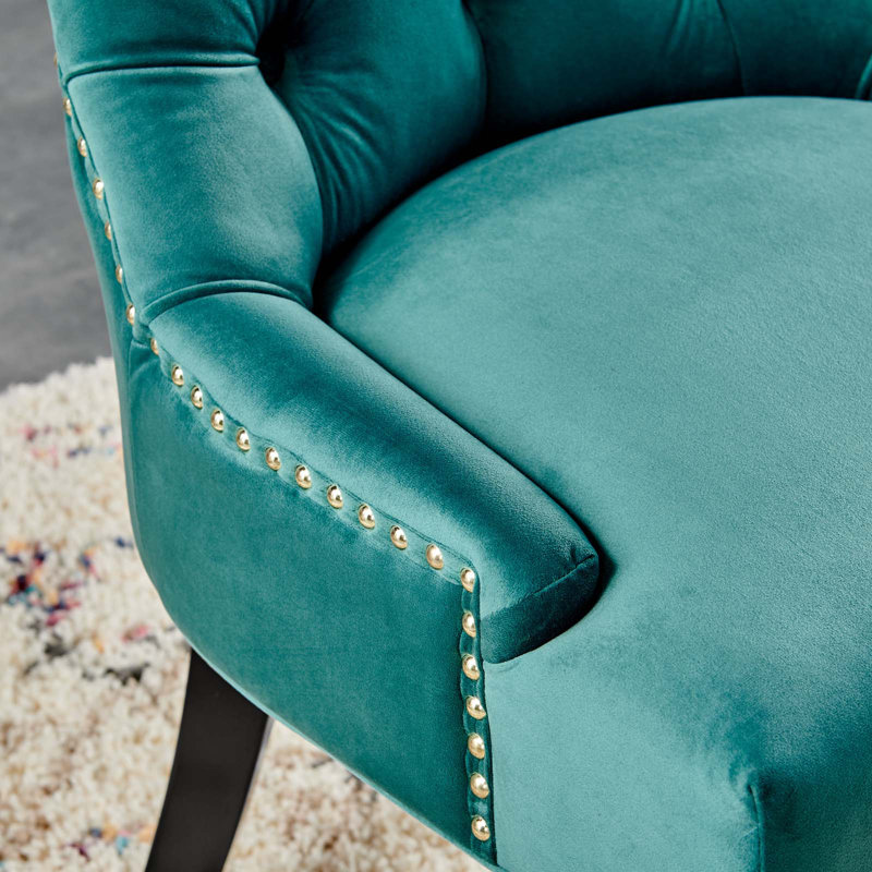 Chaises d'appoint de salle à manger Modway Regent, Tissage bleu sarcelle