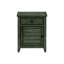 Table d'appoint en placage antique, convenant à la table de chevet de la chambre à coucher et au côté du salon avec compartiments de rangement inclus, ou table