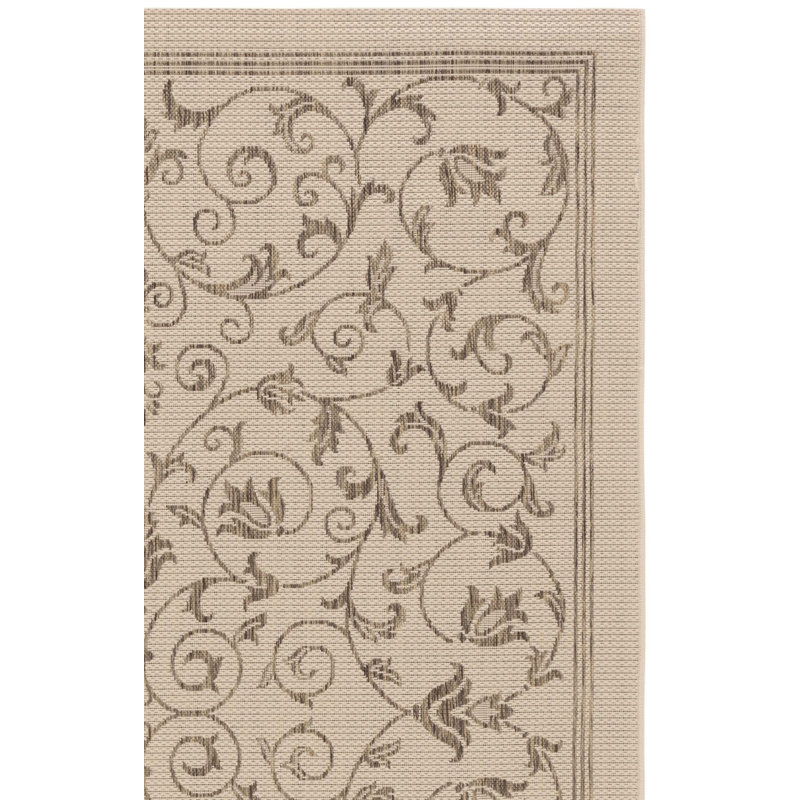 Arneshia Oriental Brown Indoor / Outdoor Area Indoor/Outdoor Area Rug, Runner 2'3" x 6'7"
