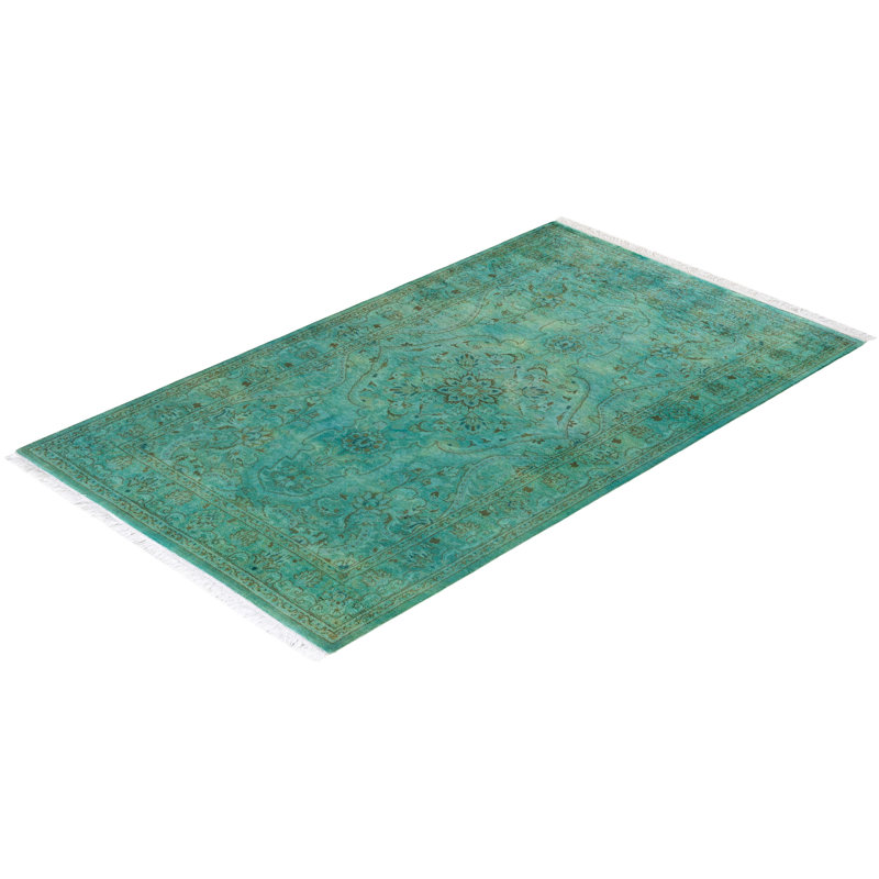 Fine Vibrance One-of-a-Kind 3' 1" X 5' 3" Hand Knotted Area Rug