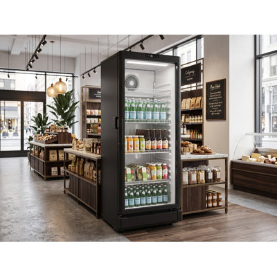 Réfrigérateur commercial extra-haut de 12,2 pi³ pour boissons avec porte vitrée