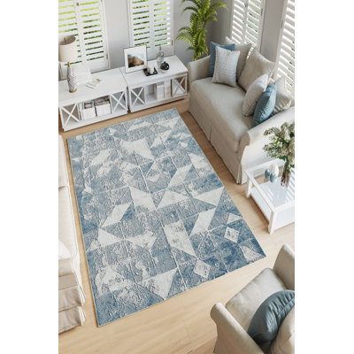 Eco-Friendly Area Rug (2 ft x 3.3 ft), 100% Polyester, 650 g/m² | Antibacterial & Non-Slip PVC Dot Underside, Pile Height: 0.2 inches | Machine Washable, Digital Print Design, Perfect for Living Room & Bedroom Decor
