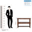 110cm Solid Wood Console Table