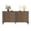 Commode double 6 tiroirs en bois pour chambre à coucher-134116610