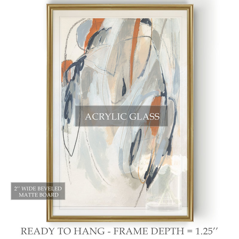 «Obfuscation I», reproduction sur toile, H 30,5 po x l 42,5 po, Impression encadrée, Doré