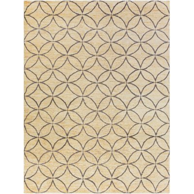 Papyrus Geometric Area Rug in Beige