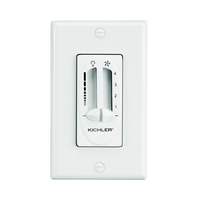 Maglione Fan/Light Dual Slider Ceiling Fan Wall Control