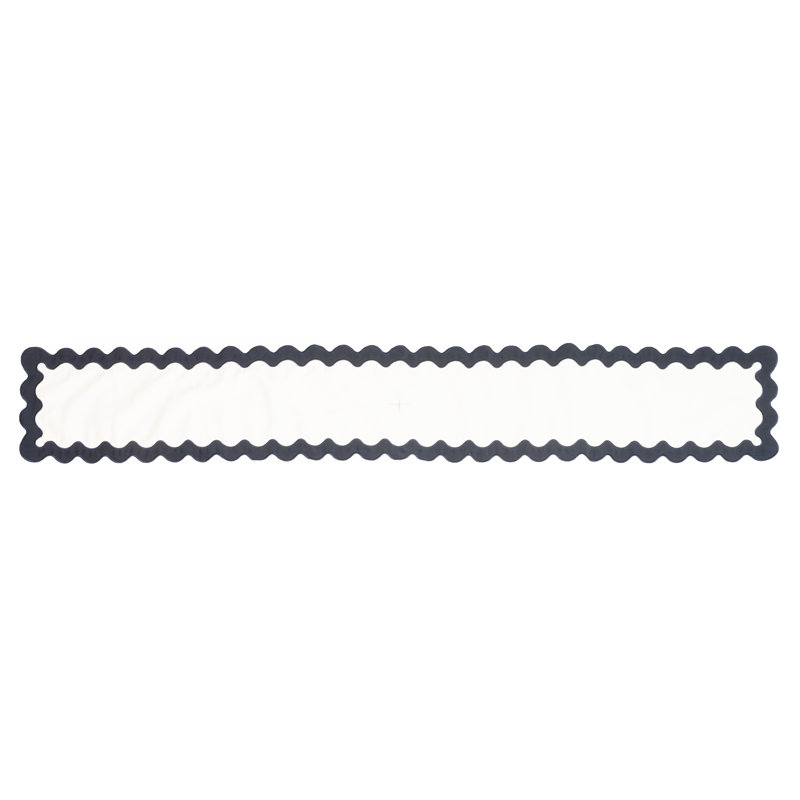  Napperon en polyester brodé, Blanc