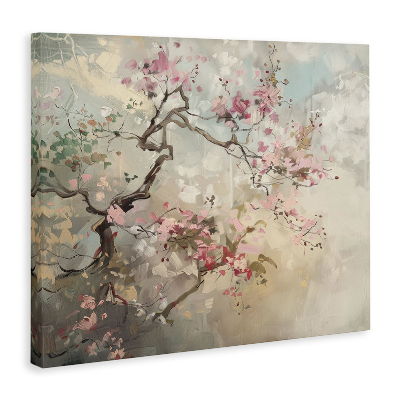 Toile de cerisier sauvage en fleurs, design par Arlington Prints, H 24 po x l 30 po