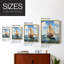 NAUTICAL Series CCCCXV - Reproduction encadrée de qualité supérieure - prêt à être accroché - aucun clou requis - aucun clou requis-1555799219-1555799180