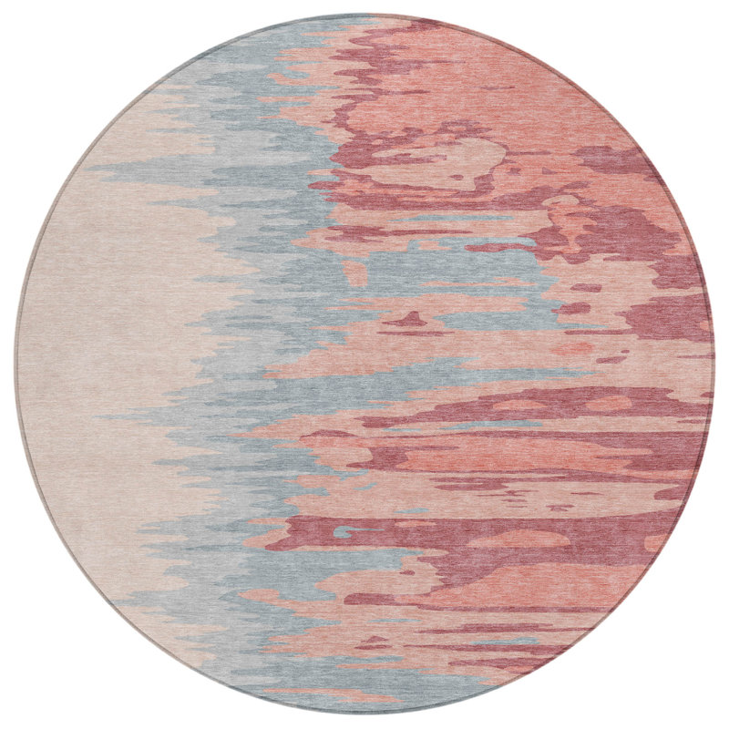 Tapis rond 8 po Coral