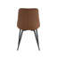 Chaise de salle à manger moderne en tissu avec motif de grille élégant-82001082