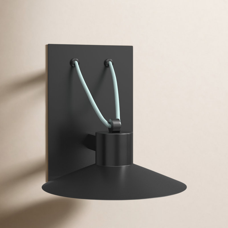 Luminaire de grange d'extérieur à DEL intégré bronze sahélien sahélien, H 13,75 po x l 13,5 po