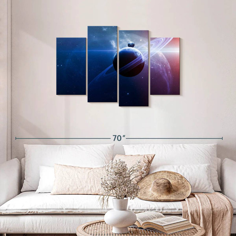 Oberle Planets In Outer Space, 27" H x 43" W