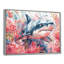 Aquarelle de requin rose gris et chasse II - grand requin, art mural-111432192-111432251