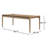 Rectangular Eucalyptus Solid Wood Outdoor Dining Table , 80.5 " W 36.75 " D