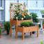 Lit de jardin surélevé en bois-125980746