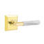 Select Round Privacy (Bed & Bath) Door Lever with Square Rosette-1697236051-1697236061