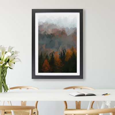 Misty Forest In The Autumn - Single Picture Frame Painting