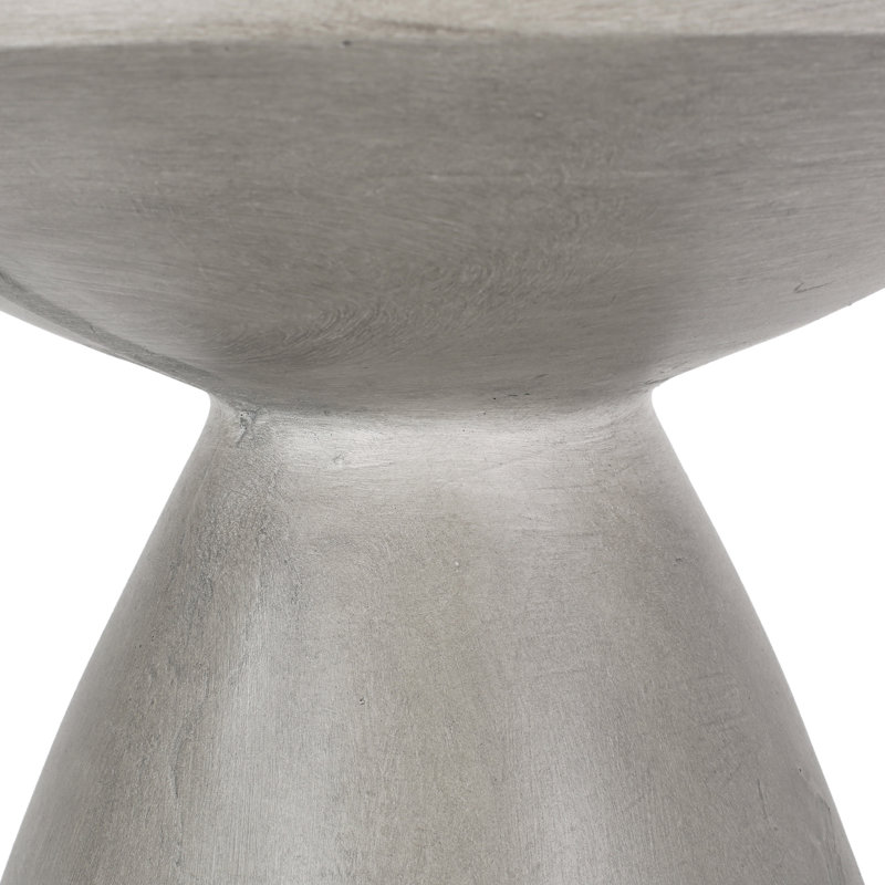 Table d'appoint d'extérieur moderne en béton léger - Côté beauté fonctionnel