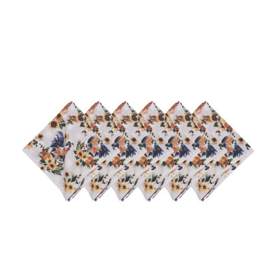 Rooster Farmhouse Napkins Set of 6