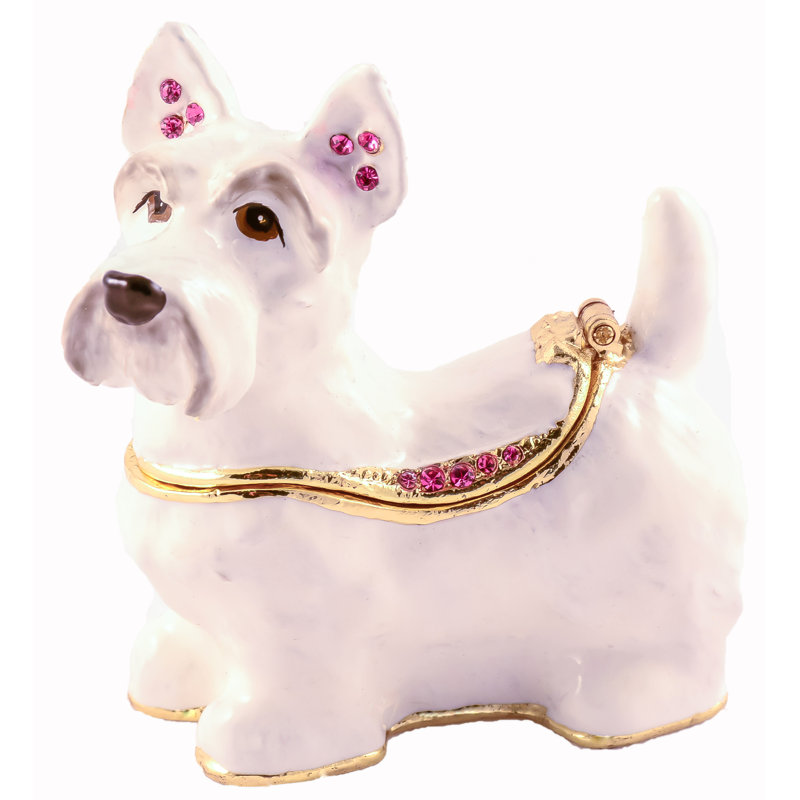 Metal Decorative Box, White