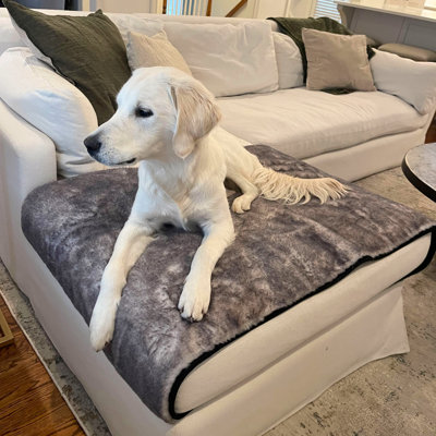 PupProtector Luxe Waterproof Bed Runner - Ultra Soft Chinchilla - King/Cal King (30"L X 109"W)