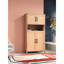 Armoire de rangement Mid-Century tissée à 4 portes avec tablettes réglables. Idéal pour les essentiels de salle à manger et le désordre du salon. Quatre structures amplement d'espace dans les portes Design Good Articles Decor. Équilibre