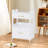 Utility Cart with Lockable Wheels, Trolley with Storage Drawer