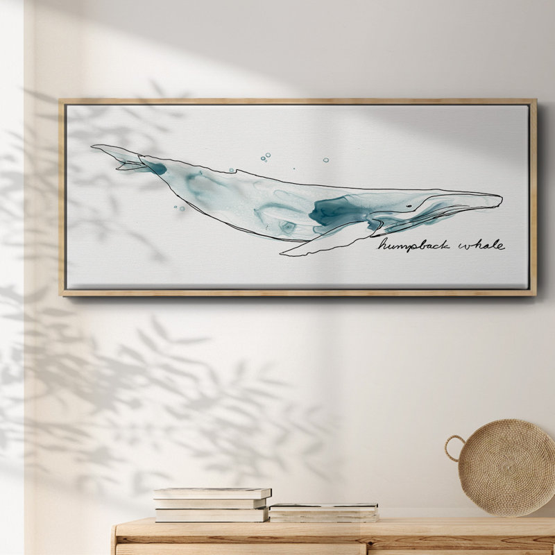 Whale II- Framed Canvas